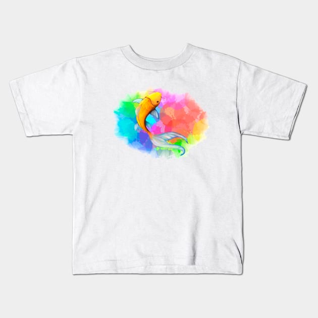 Colorful Fish Kids T-Shirt by YellowStone